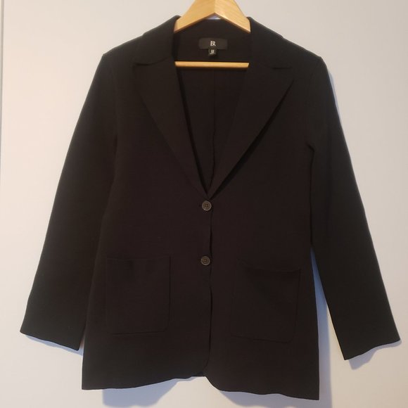 NWOT Banana Republic Milano Sweater Blazer, XS, Black - Picture 6 of 9
